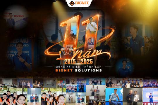 BIGNET SOLUTIONS – 11 NĂM MỘT HÀNH TRÌNH